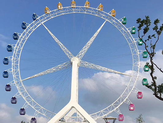 <b>50m 30 cabin Special-shaped Half-cable Ferris Wheel</b>